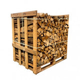Demi-palette – 25 cm – Mélange de bois durs – Palette de 1 m3 – 1,5 mètre cube